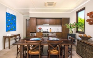 Two Bedroom Villa Dining and Kitchen